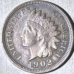 ERROR!! 1902 Indians Head Cent - DDR-002/SNOW 1902