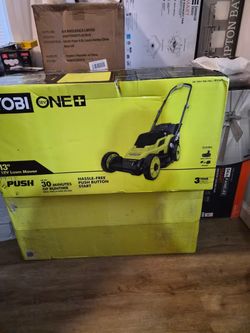 Ryobi one+ 13” 18v lawn mower