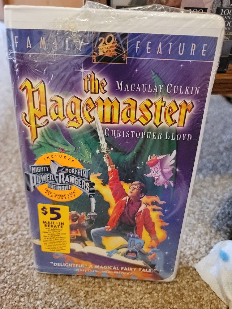 Pagemaster VHS 1995  Sealed .