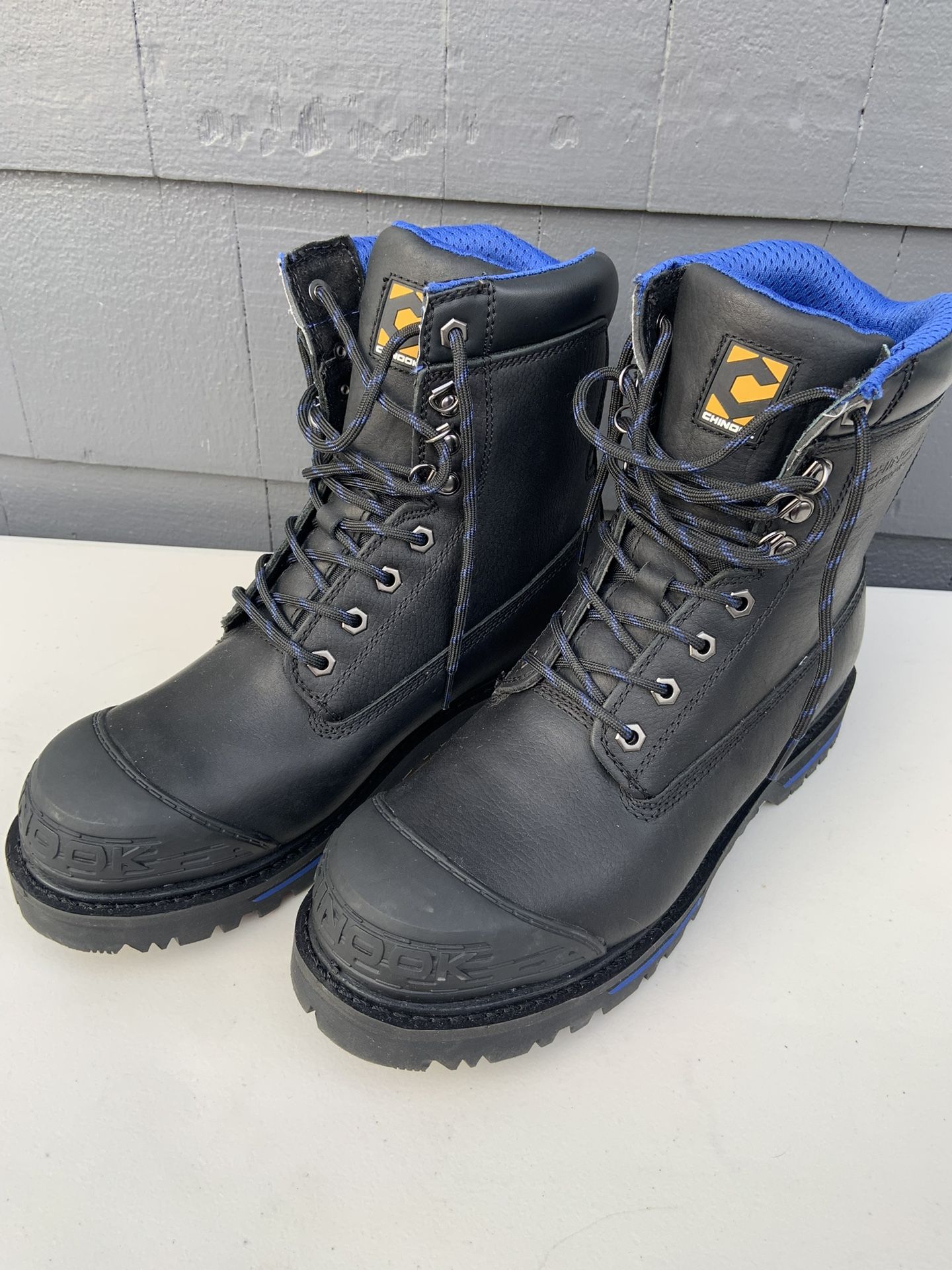 Chinook Leather Work Boots, Size 12