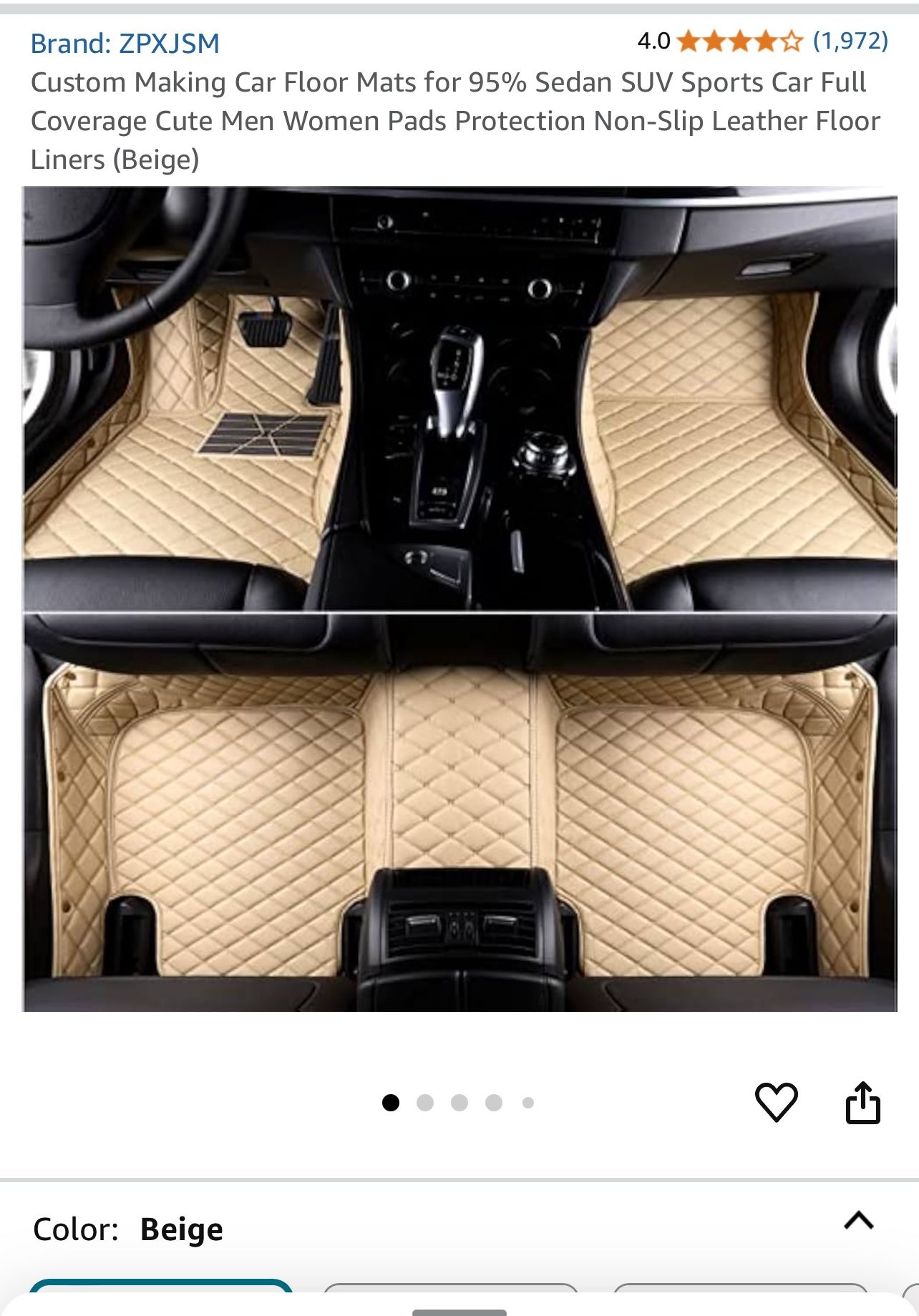 2011 Infiniti G37 Mats
