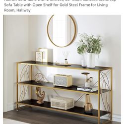 Black And Gold Console Table