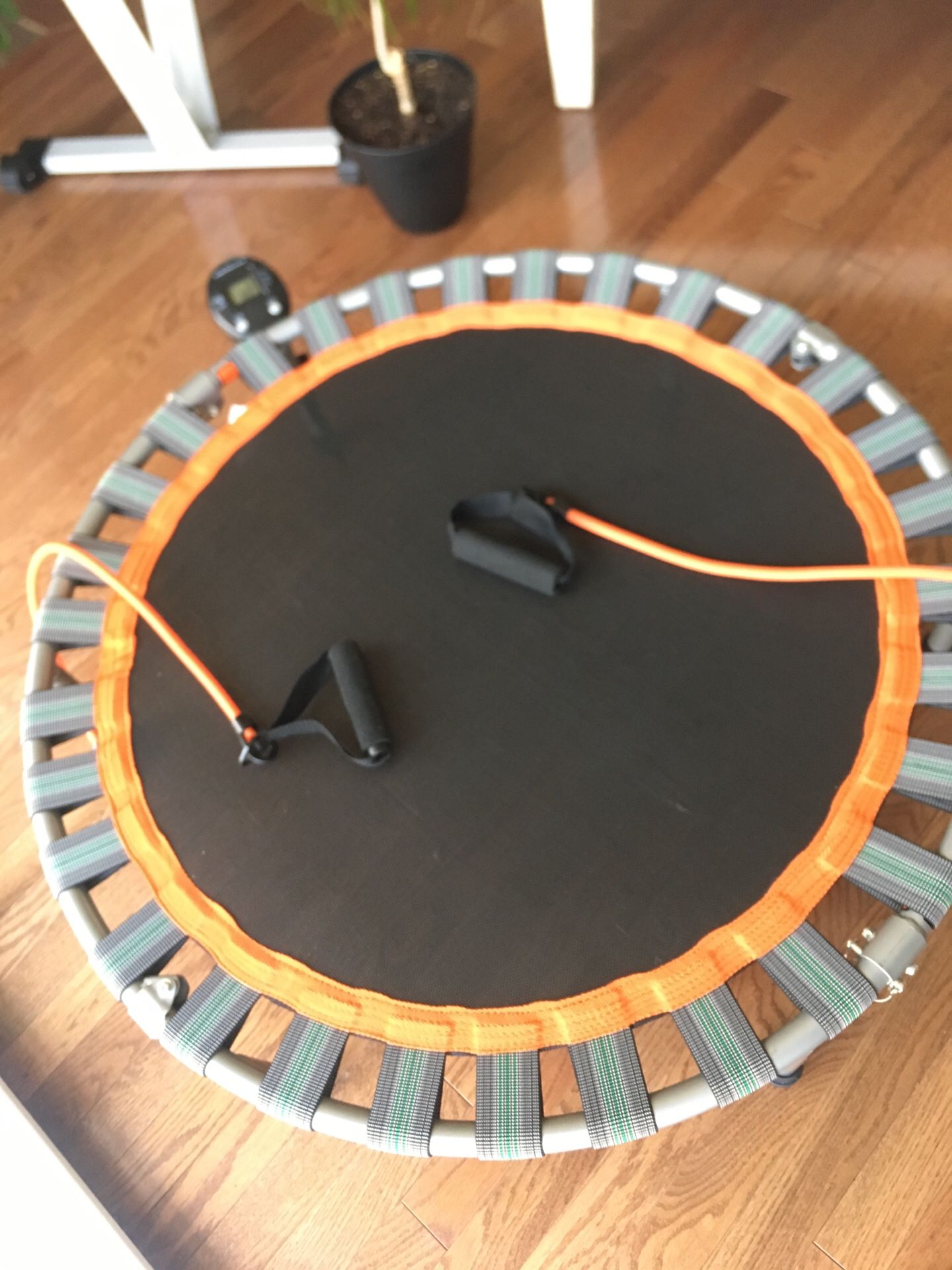 Mini trampoline / rebounder with jump counter!