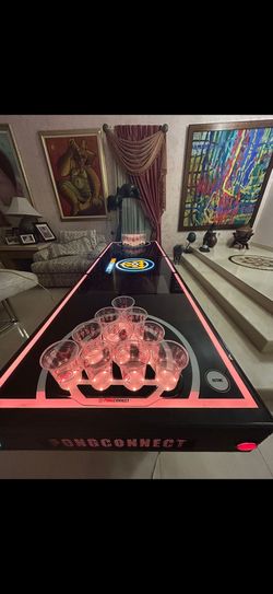 Beautiful Electric Beer Pong Table With Lights!!