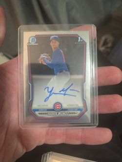 Yadier Muñoz Bowman Chrome 1st Auto Cubs