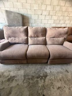 Brown couch recliner