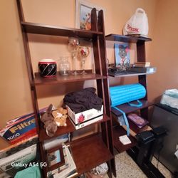 Two Wooden Bookshelves