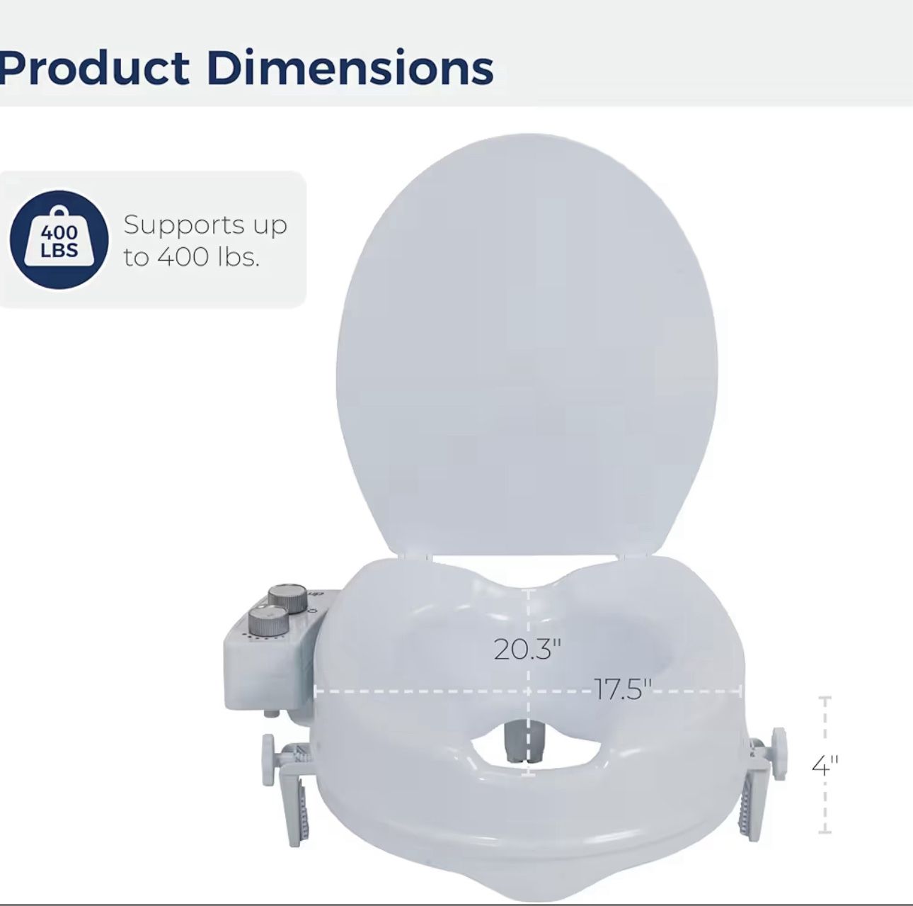 Raised Toilet Seat Bidet New In Unopened Box