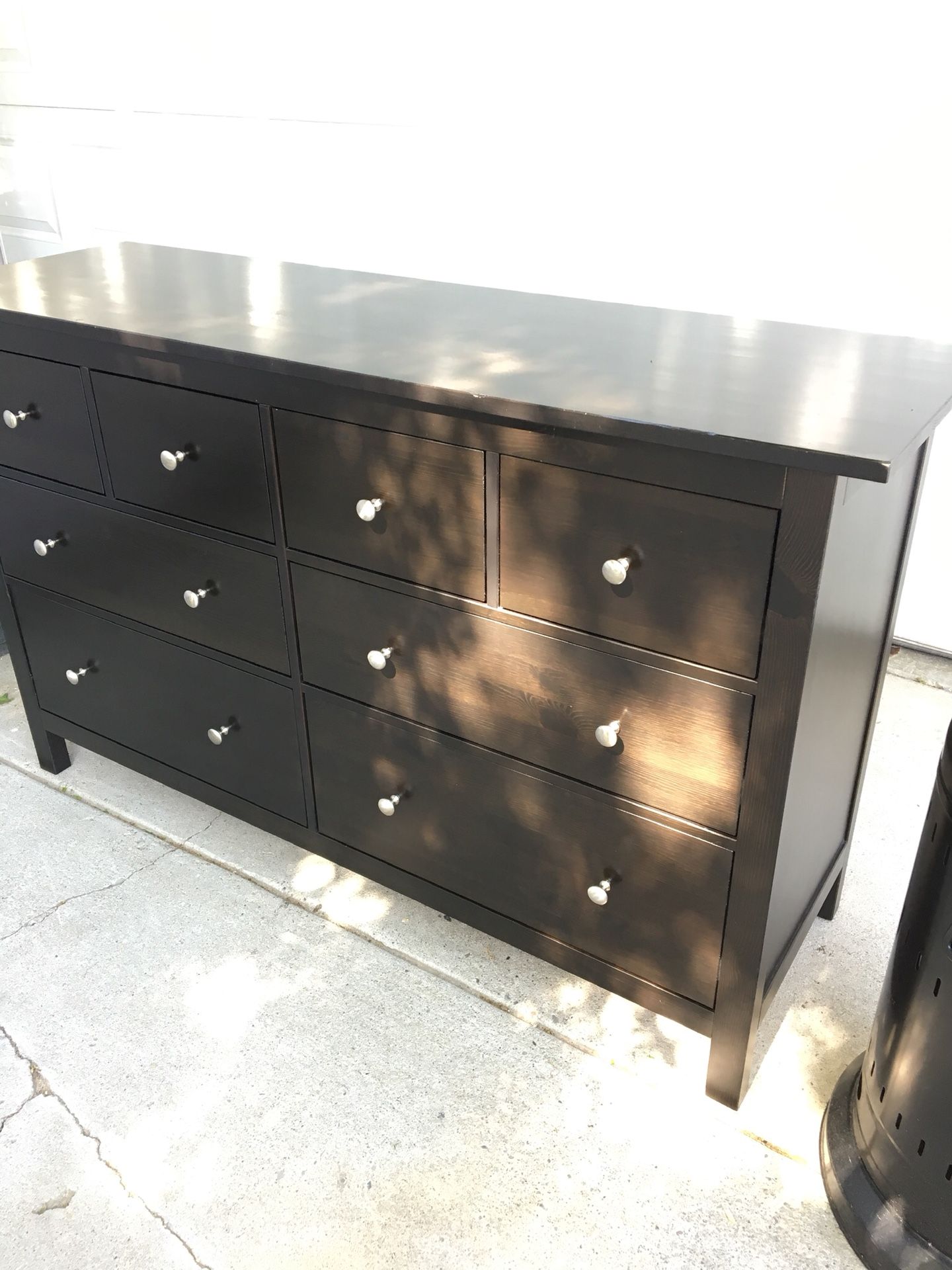 Ikea 8 Drawers Hemnes Dresser Black Furniture Chest Of Drawers Black Brown Chest Like New For Sale In San Jose Ca Offerup