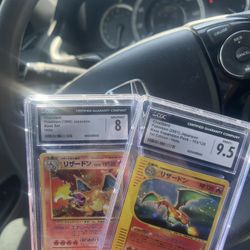 Pokemon Vintage Charizard Graded CGC Slabs
