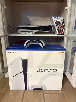 PS5 Disc Edition 1TB Console Bundle + 6 Games + Original Box | CFI-2015