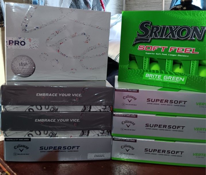 BRAND NEW GOLF BALLS /8 Boxes
