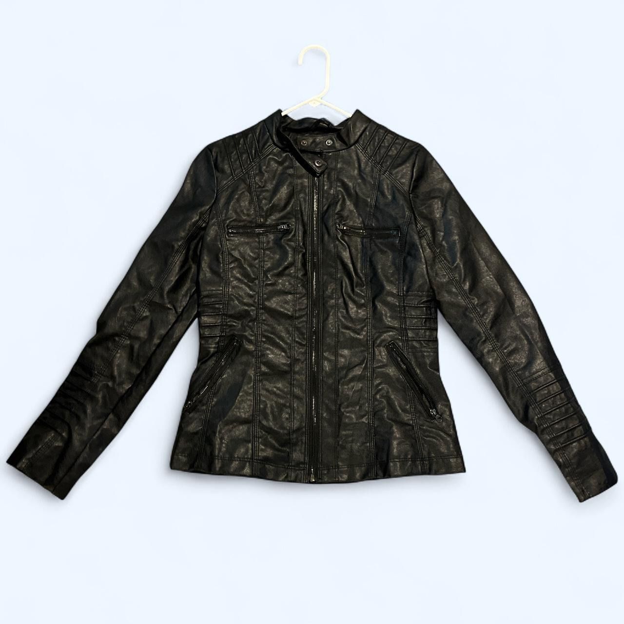 Black Faux Leather Jacket