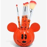 Disney Mickey Mouse Jack-O'Lantern Makeup Brush Set & Holder