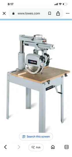Delta radial arm saw