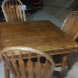Wooden Dining Room Table