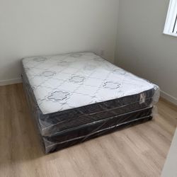 NEW Full Size Mattress With Box Spring // Offer  🚚