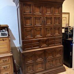 High Quality Wood Armoire, Dresser by Ashley Furniture  