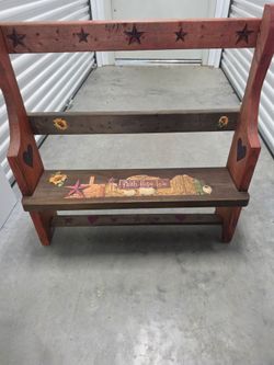 Wooden bench