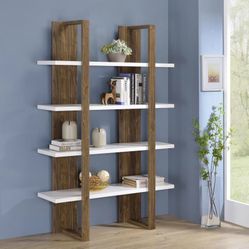 Walnut/White BOOKCASE