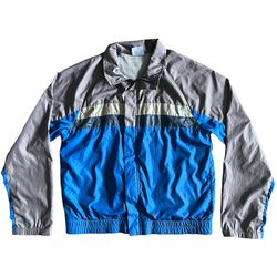 Vintage Rare New Balance Windbreaker Jacket Outerwear Blue Size Medium