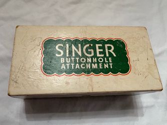 Vintage Singer Buttonhole Attachment No. 121795 + Misc Sewing Supplies