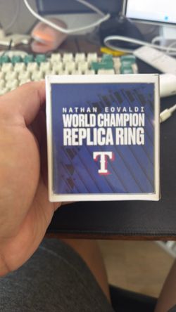 World Series Champion Replica Ring Texas Rangers