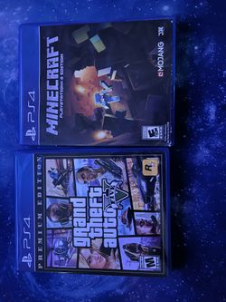 GTA 5 premium edition and Minecraft 