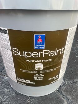 Exterior Satin Black Paint. #6258 Tricorn Black. 5 Gallons.
