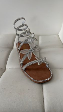 Forever Silver butterfly sandals