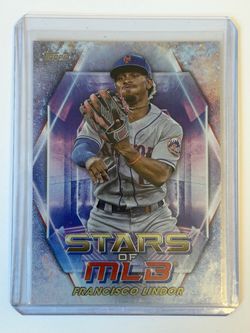 2023 Topps Stars of MLB #SMLB-28 Francisco Lindor Card New York Mets