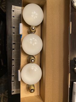 Incandescent bulbs.