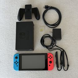 Nintendo Switch Bundle w/ Dock, Charger, HDMI, Grip & 256GB microSD