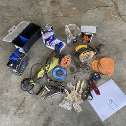 $50 - Tools GRAB BAG #19: Ryobi grinder, Venom Steel gloves, fiberglass resin, Dewalt Sander +more
