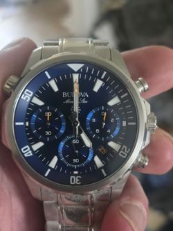 Bulova Marine Start Blue Dial Watch