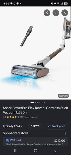 Brand New Shark PowerPro Flex Reveal Cordless Stick Vacuum Iz380h