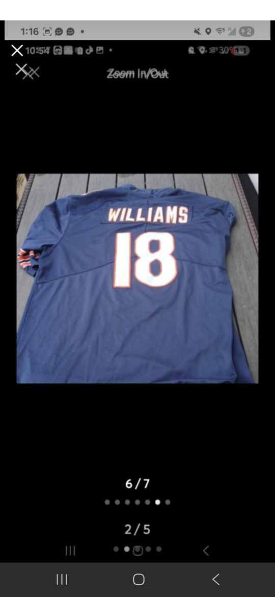 Caleb Williams #18 Chicago Bears Navy Blue Stitched Football Jersey Men’s XL