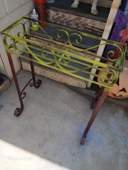 Rod Iron Plant Stand