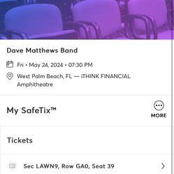 Dave Mathews Tickets 