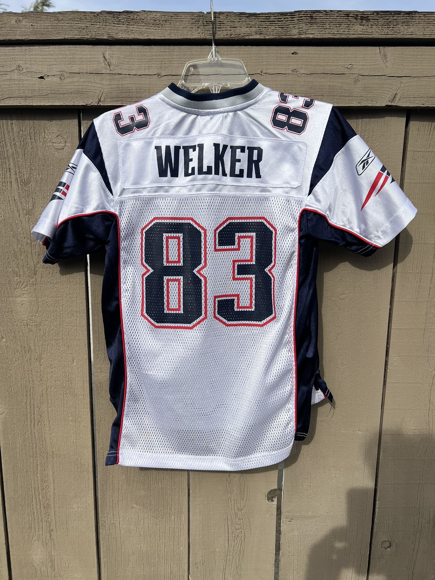 Vintage Wes Welker New England Patriots Kids Youth Reebok Jersey Medium (10-12)
