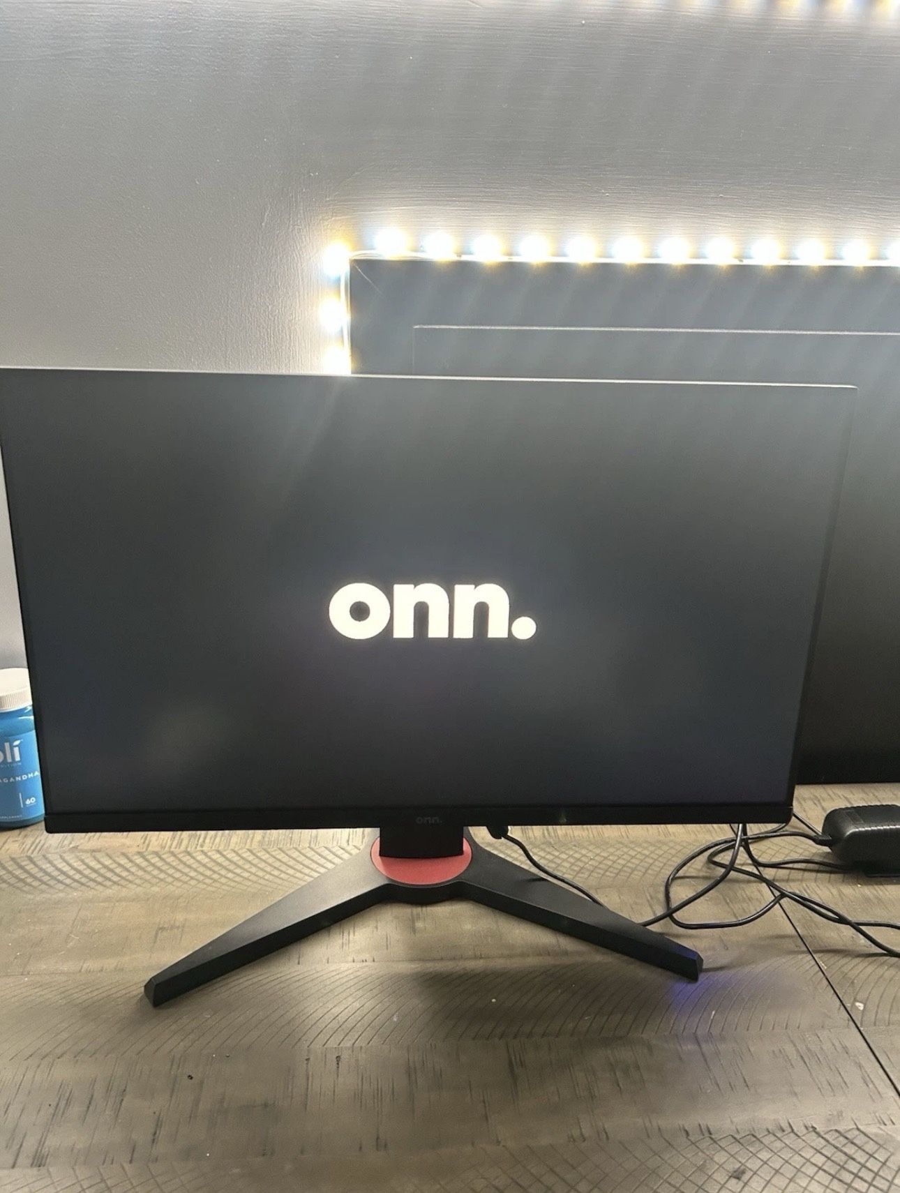 Onn 24" FHD (1920 x 1080p) 180hz 1ms FreeSync Gaming Monitor with HDMI and DP Cables, Black