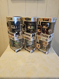 Funko Pops New In Box $10 Each, Funko Bobble Heads 2014 Buddy Elf, 2013 Anchorman Ron Burgundy Play Phrases Batteries Not Included $20 Each 