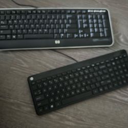 2 HP wired keyboards
