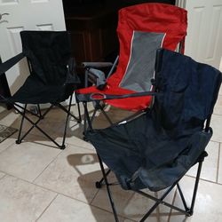 3 Camping Chairs Set