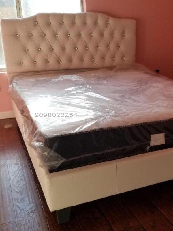 QUEEN BEDS W MATTRESS INCLUDED.
