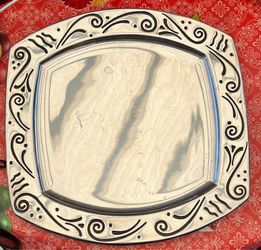 Lenox Metal Serveware SPYRO Design -  Square Serving Tray 14" X 14"