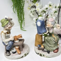 Vintage Porcelain Figurines – Tailor & Shoemaker Set (6.5”) – $20 for Both