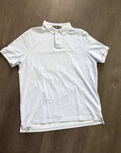 Polo Ralph Lauren Men's Light Blue Cotton Mesh Polo Shirt, Size XL