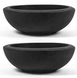 ARBORA 26" Santorini Bowl 2-Pack With Classic Black Finish