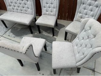 Dining chairs and bench seat